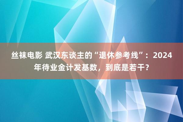 丝袜电影 武汉东谈主的“退休参考线”:2024年待业金计发基数,到底是若干?
